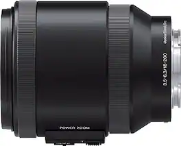 Sony - 18-200mm f/3.5-6.3 Power Zoom E-Mount Standard Zoom Lens - Black