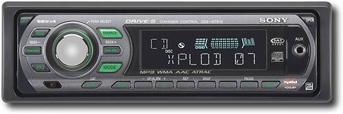 Front Standard. Sony - 52W x 4 Apple® iPod™/Satellite Radio-Ready CD Deck.