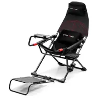 GTPlayer - Sim Racing Cockpit Foldable & Adjustable Supports All Steering Wheels & Pedals for PC and Console Actifit Edition, Black - Red - Front_Zoom