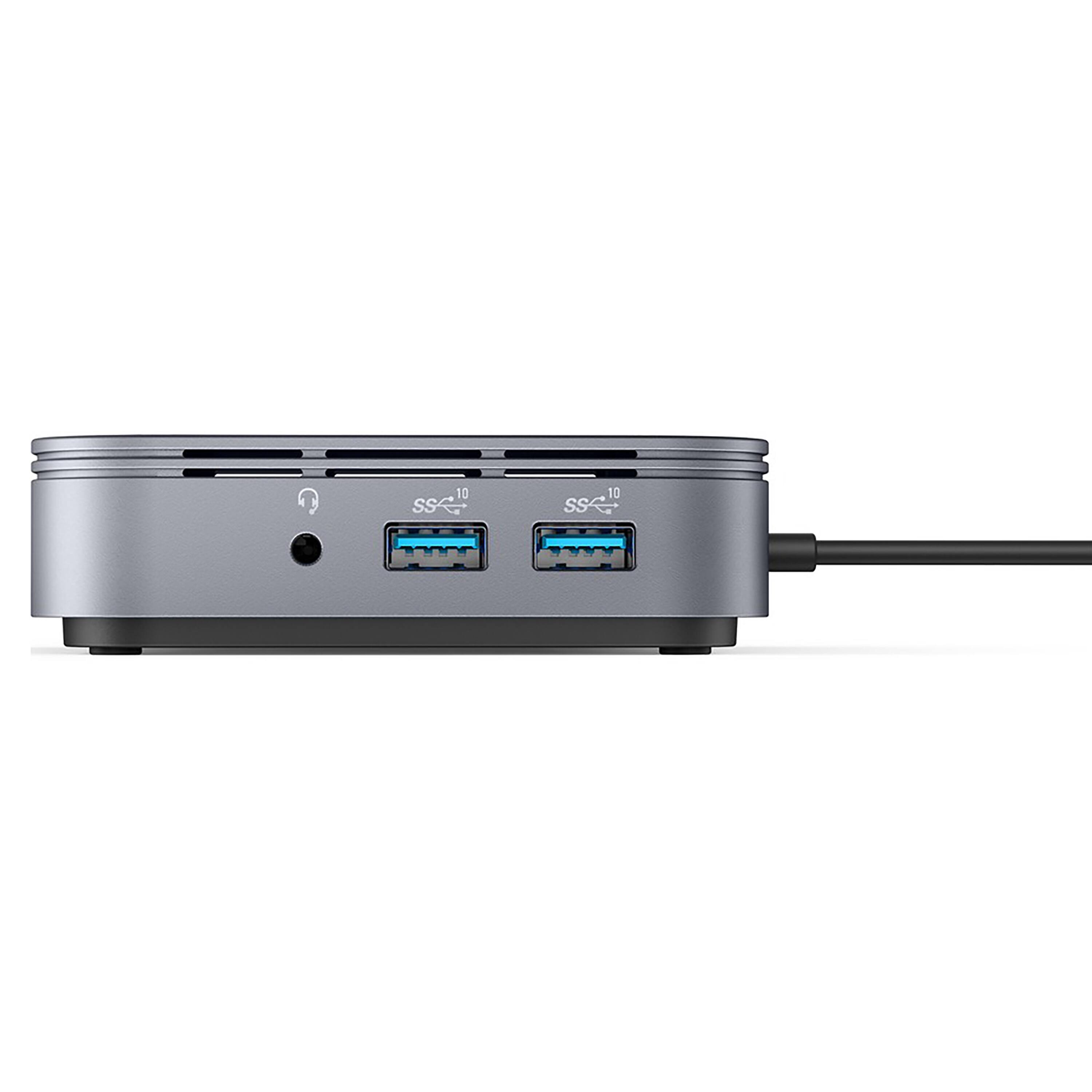 Alt View 13. Targus - HyperDrive Thunderbolt 3 7-Port Mobile Dock - Gray.