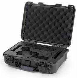 NANUK - 910 2Up Pistol Case, Holds 2x Glock Pistols 2x Magazines - Olive