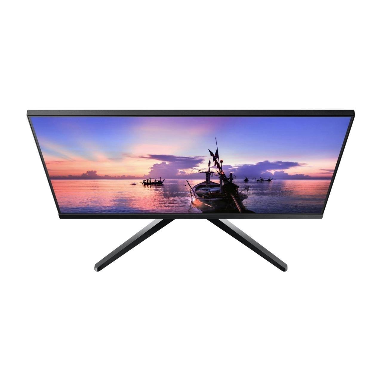 Left. Samsung - Samsung LF24T650FY 24" Full HD (1920x1080) 75Hz 5ms IPS FreeSync Monitor, Black - Black.