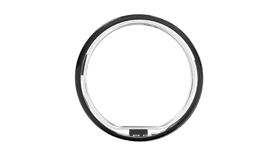 Alt View 5. Ultrahuman - Ring AIR - Smart Ring - Size Before You Buy -  Size 9 - Aster Black.