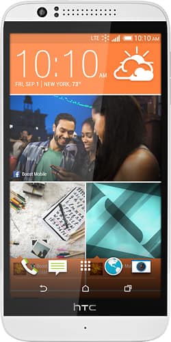 Front. Boost Mobile - HTC Desire 510 4G No-Contract Cell Phone - White.