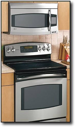 Front Standard. GE - Profile 30" Self-Cleaning Freestanding Electric Range - Stainless-Steel.