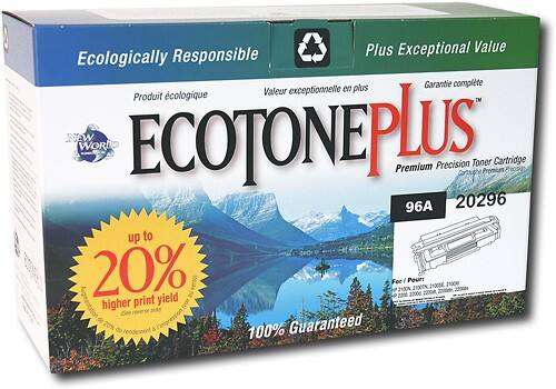 Angle Standard. EcoTonePlus - Toner Cartridge for Compatible Model 96A - Black.