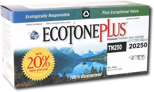 Angle Standard. EcoTonePlus - Toner Cartridge for Compatible Model TN250 - Black.