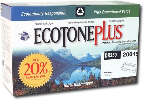 Angle Standard. EcoTonePlus - Toner Cartridge for Compatible Model DR250 Drum Unit - Black.