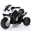 Front. Gymax - Gymax Kids Ride On Motorcycle BMW Licensed 6V Electric 3 Wheels Bicycle w/ Music&Light Black - Black.