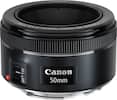 Front. Canon - EF50mm F1.8 STM Standard Prime Lens for EOS DSLR Cameras - Black.