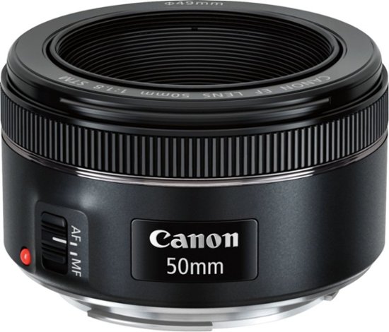 Front Zoom. Canon - EF50mm F1.8 STM Standard Prime Lens for EOS DSLR Cameras - Black.