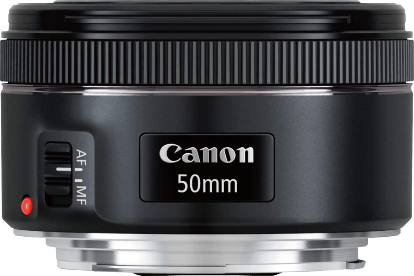 Alt View 1. Canon - EF50mm F1.8 STM Standard Prime Lens for EOS DSLR Cameras - Black.