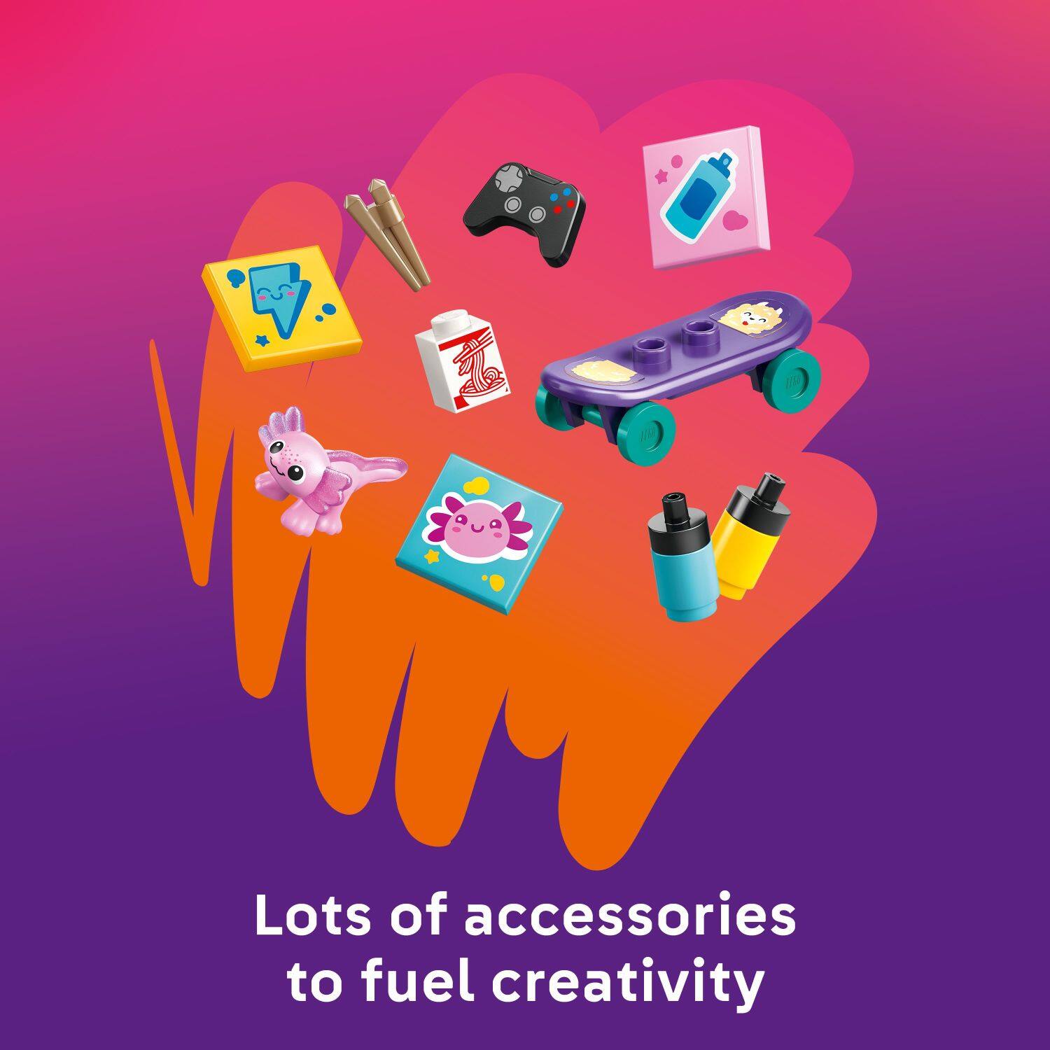 Lots of accessories to fuel creativity