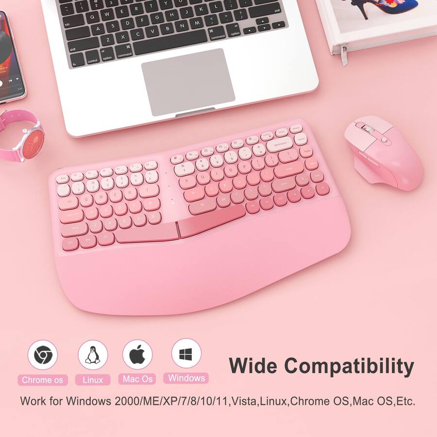 Cottage Core Computer Mouse COTTAGE Mouse Mechanical Gaming Set With Wrist Rest Otg Brush Ideal For ...