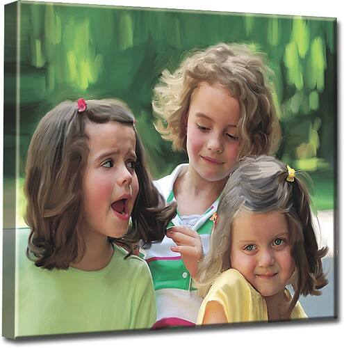 Front Standard. my-PhotoArt - 16" x 20" Photo-to-Painted Canvas Art Gift Box.