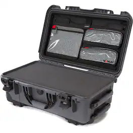 NANUK - Wheeled 935 Hard Case with Foam Insert and Lid Organizer, Graphite