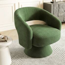 Homcom - Barrel Accent Chair - Green