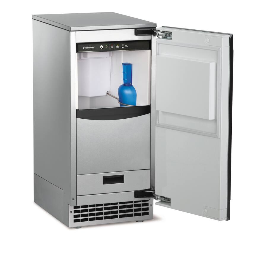 1070 R Ice Machine Scotsman 110 lb Built in Panel Ready Indoor and Outdoor Rated Nugget ...