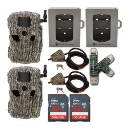 Stealth Cam - Fusion X 26MP Dual Carrier Camera (Treebark Camo) Bundle (2-Pack)