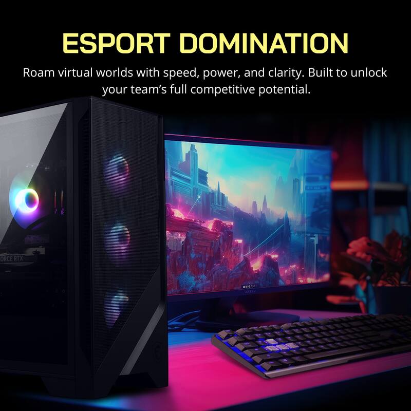 ESPORT DOMINATION

Roam virtual worlds with speed, power, and clarity. Built to unlock your team's full competitive potential.