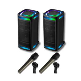 Sony - ULT TOWER 9 Wireless Party Speaker 360-Degree Sound (Black, 2-Pack) Bundle