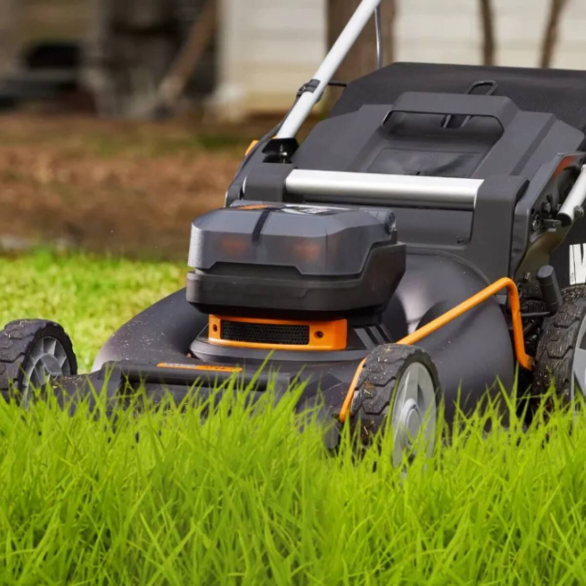 Back. WORX - Worx Nitro WG752 40V Power Share PRO 21" Cordless Push Lawn Mower (Batteries & Charger Included) - Black.