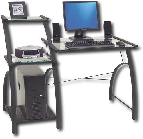 Studio Rta Portofina Computer Desk, Small Desk With Side Shelves