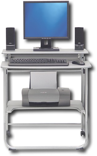 Best Buy Studio Rta Folding Computer Desk Silver 20711