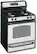 Angle Standard. GE - 30" Self-Cleaning Freestanding Gas Range - CleanSteel.