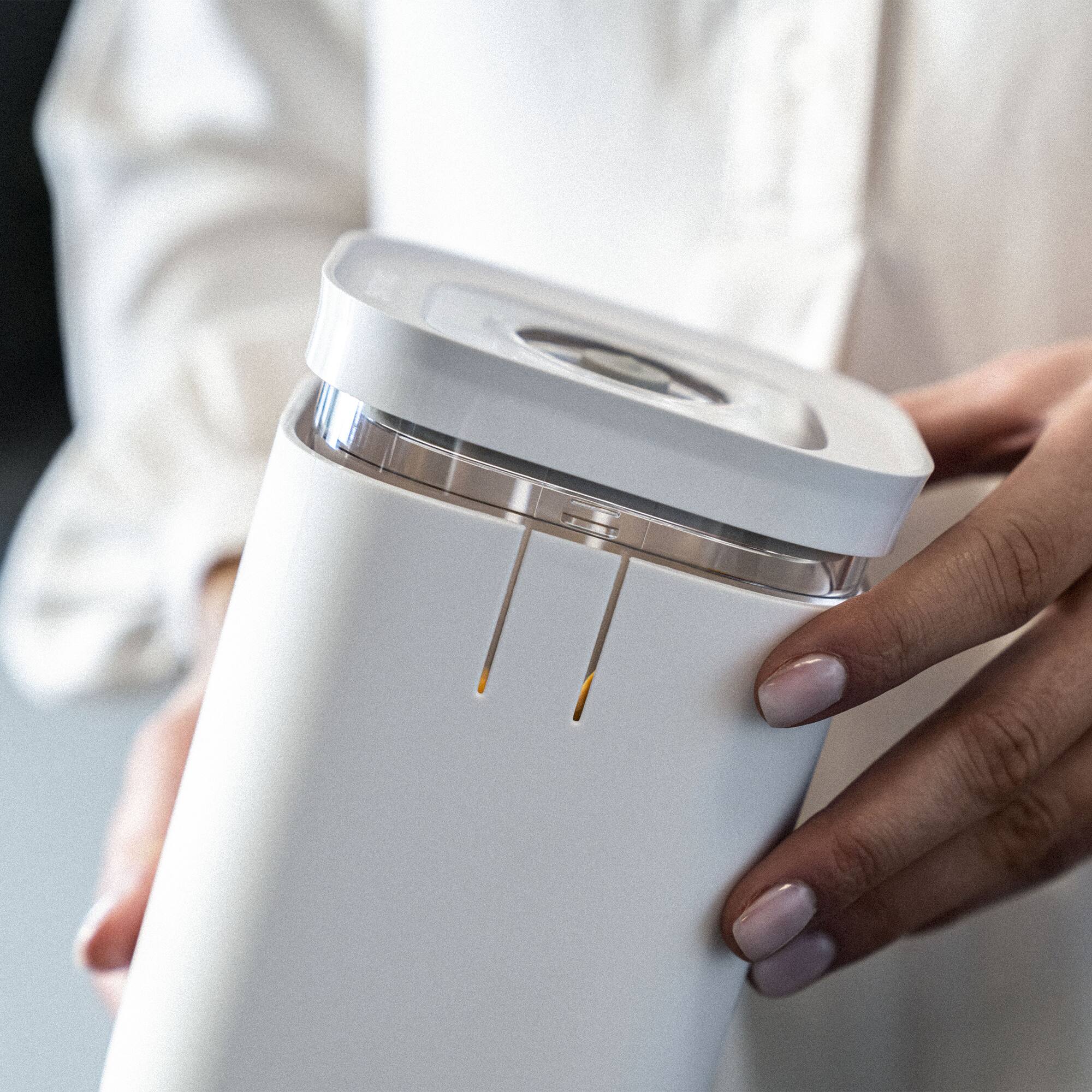 Alt View 3. ZWILLING - ZWILLING Fresh & Save Cube Color Sleeve, Small Tall Cube, 3S, White - White.