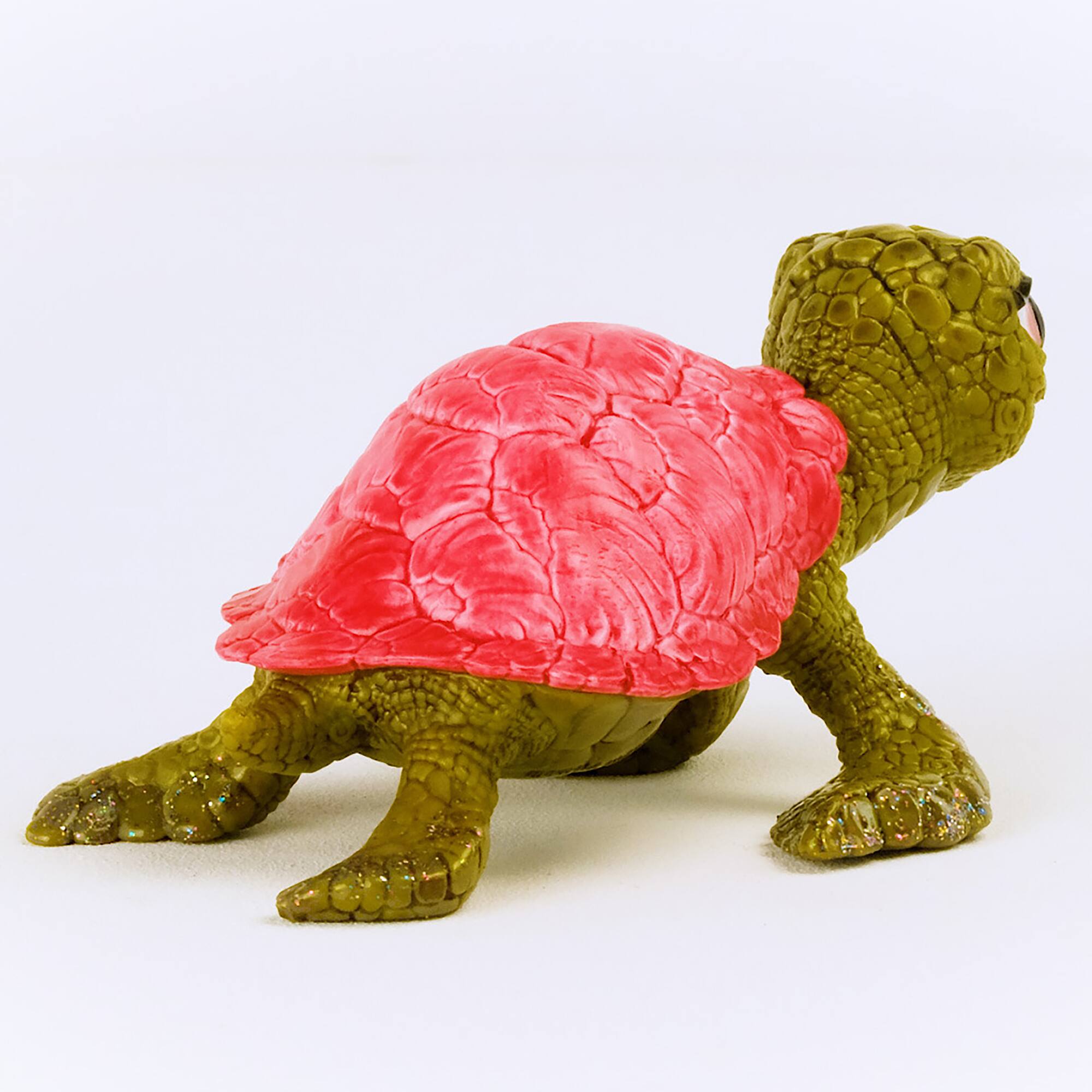Angle. Schleich - Bayala: Pink Sapphire Turtle.