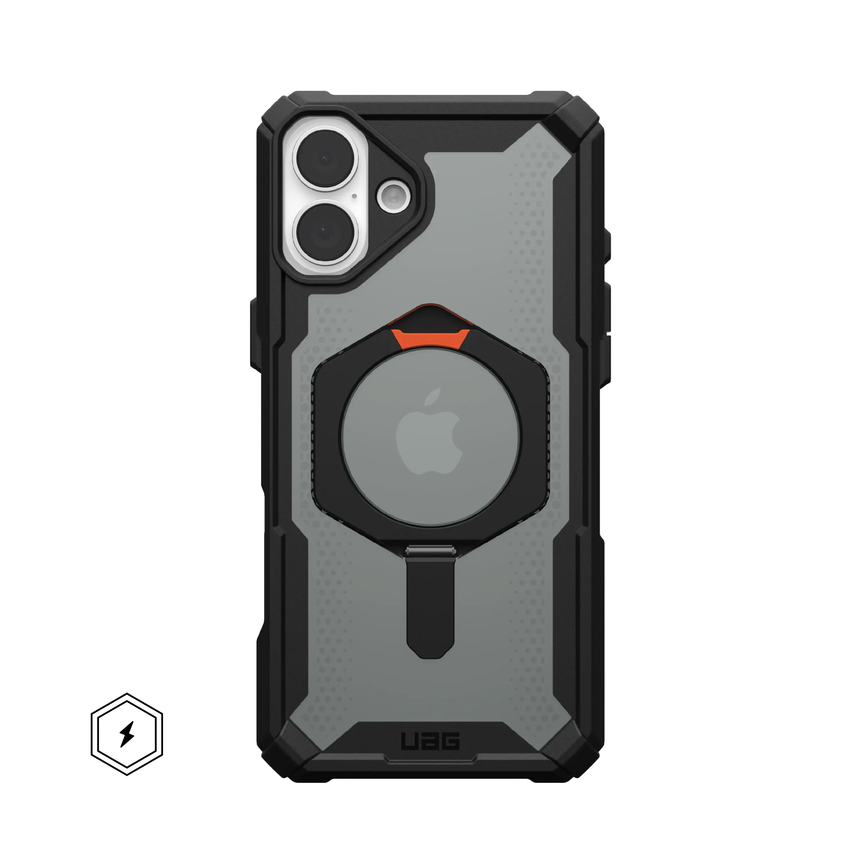 UAG - Plasma XTE Series Case with Magsafe for Apple iPhone 16 Plus - Black/Orange