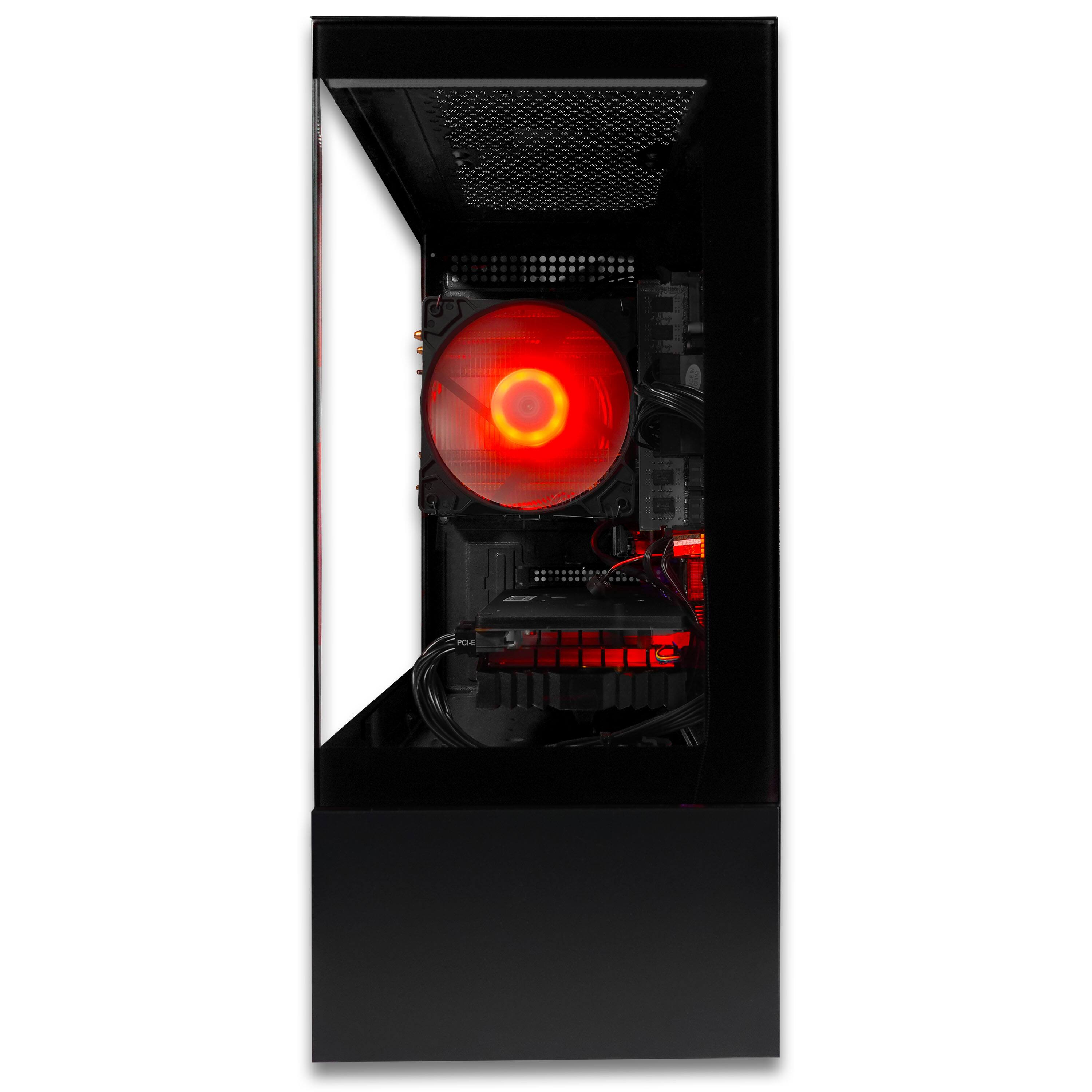 Left. SAAV - X8 Gaming PC, AMD Ryzen 5 5500 4.2GHz, GeForce RTX 5060 8GB GDDR7, 32GB DDR4, 1TB NVMe, WIFI 6, Bluetooth, Windows 11 - Black.