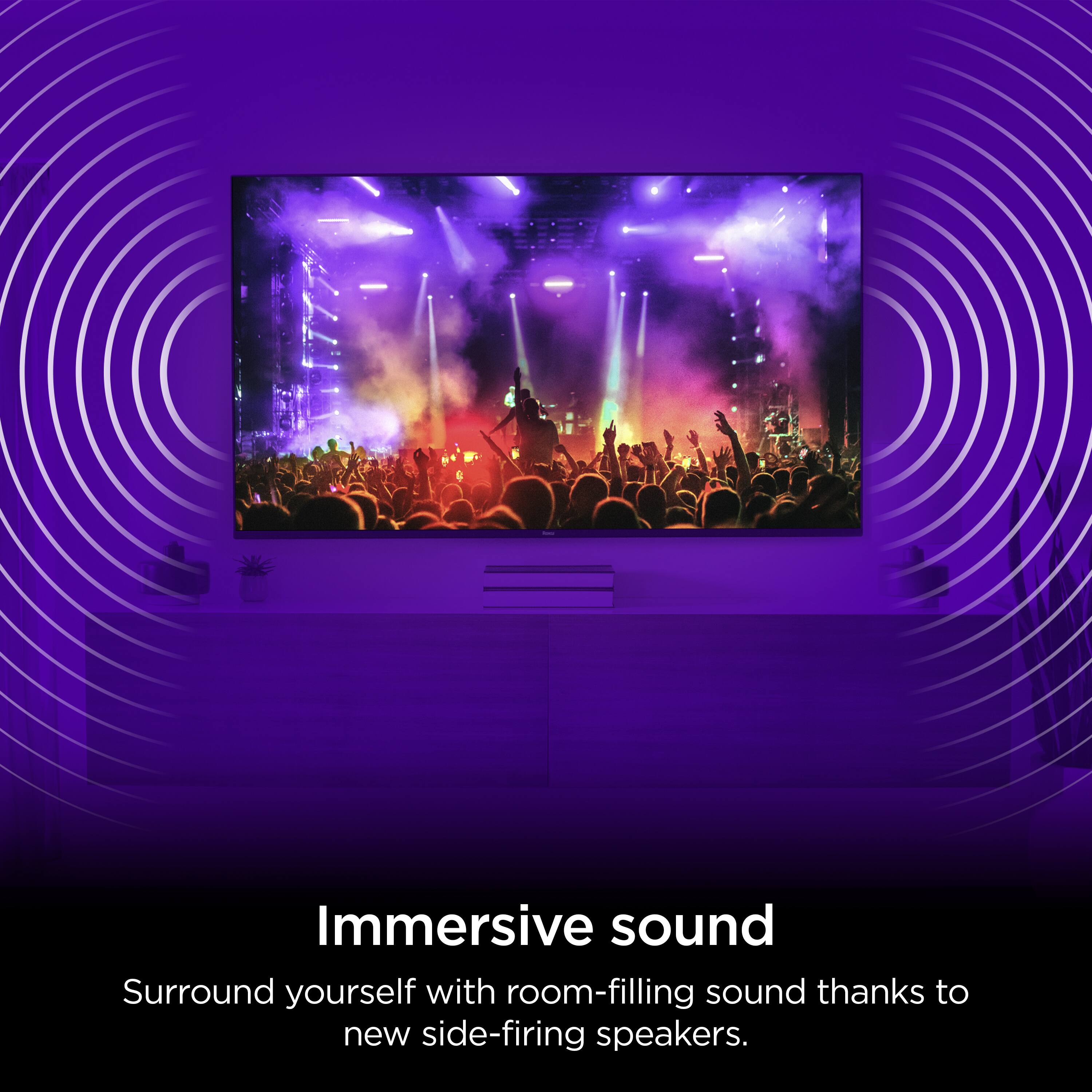 Immersive sound: Surround yourself with room-filling sound thanks to new side-firing speakers.