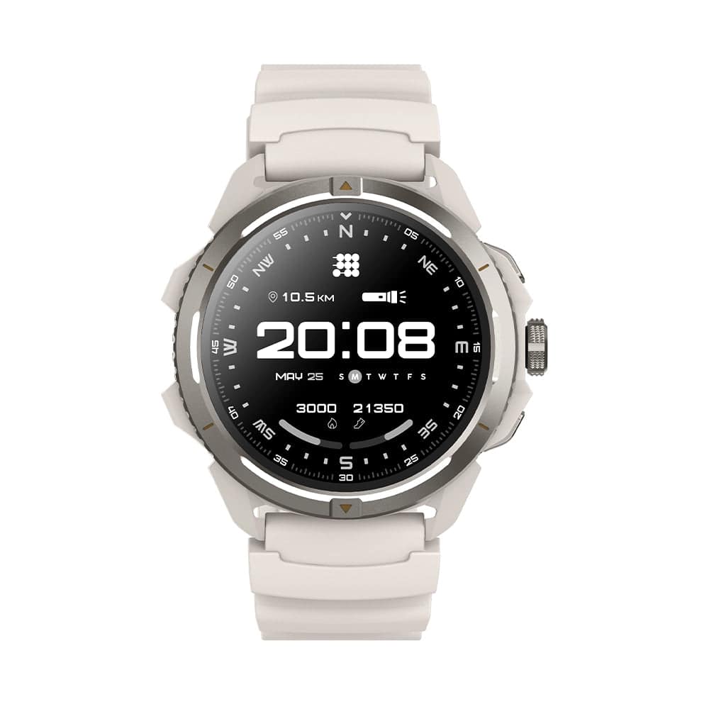 Cubitt - TERRA Rugged Smartwatch with Dual-Band GPS (L1+L5), 1.48 AMOLED - White - (2025)