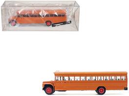 School Bus 1/87 (HO) Plastic Model by Promotex - Orange