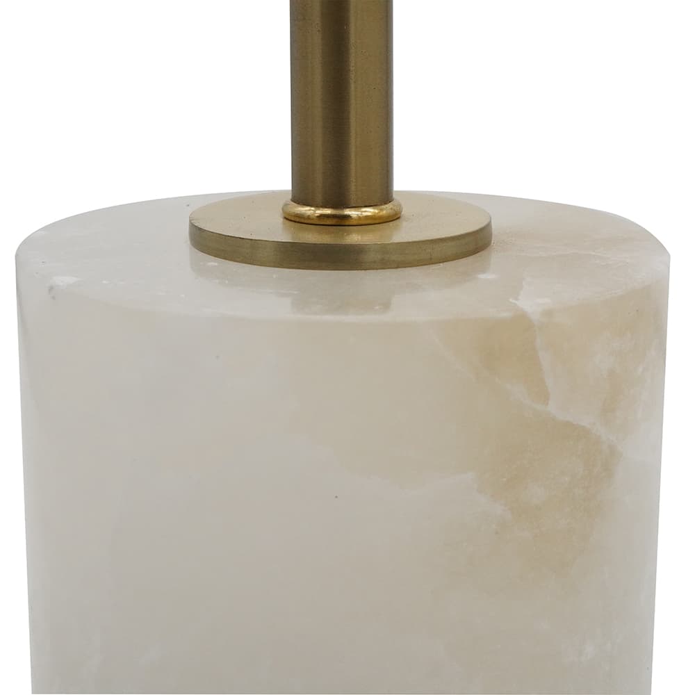 Alt View 1. Luckbyte - 10x34 Inch Ipori Alabaster Metal Buffet Lamp.