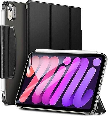 Alt View 2. SaharaCase - iPad mini A17 Pro & 6th Generation 2021 Protection Bundle, ESR Folio Case with Tempered Glass Screen - Black.