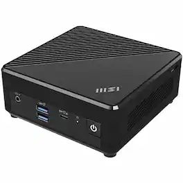 Cubi N NUC MINI PC Intel Celeron N100 4GB 128GB SSD Dual LAN Win 11 PRO 3Y Advanced Replacement - MSI NUC Mini PC - Black