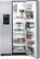 Alt View Standard 1. GE - Profile CustomStyle 22.6 Cu. Ft. Counter-Depth Side-by-Side Refrigerator - Stainless-Steel.