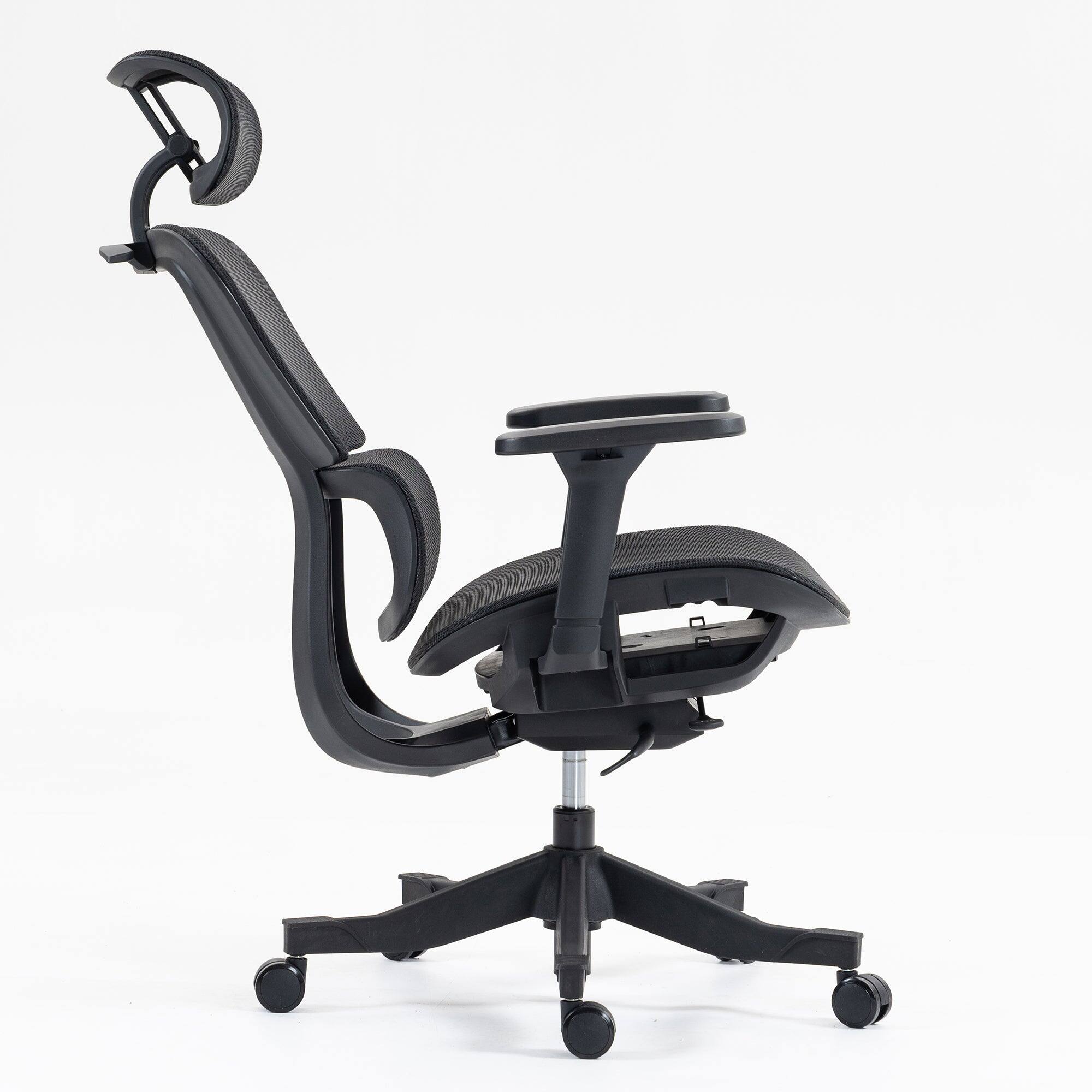 Alt View 5. Boyel Living - High Back Ergonomic Mesh Adjustable Office Chair Black - Black.