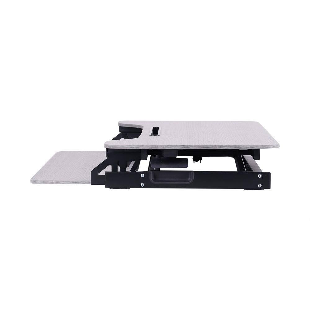 Alt View 3. Rocelco - Standing Desk, Adjustable Sit to Standing Desk Riser - Black.