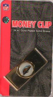 NFL  
MONEY CLIP  
24 kt. Gold Plated Solid Brass