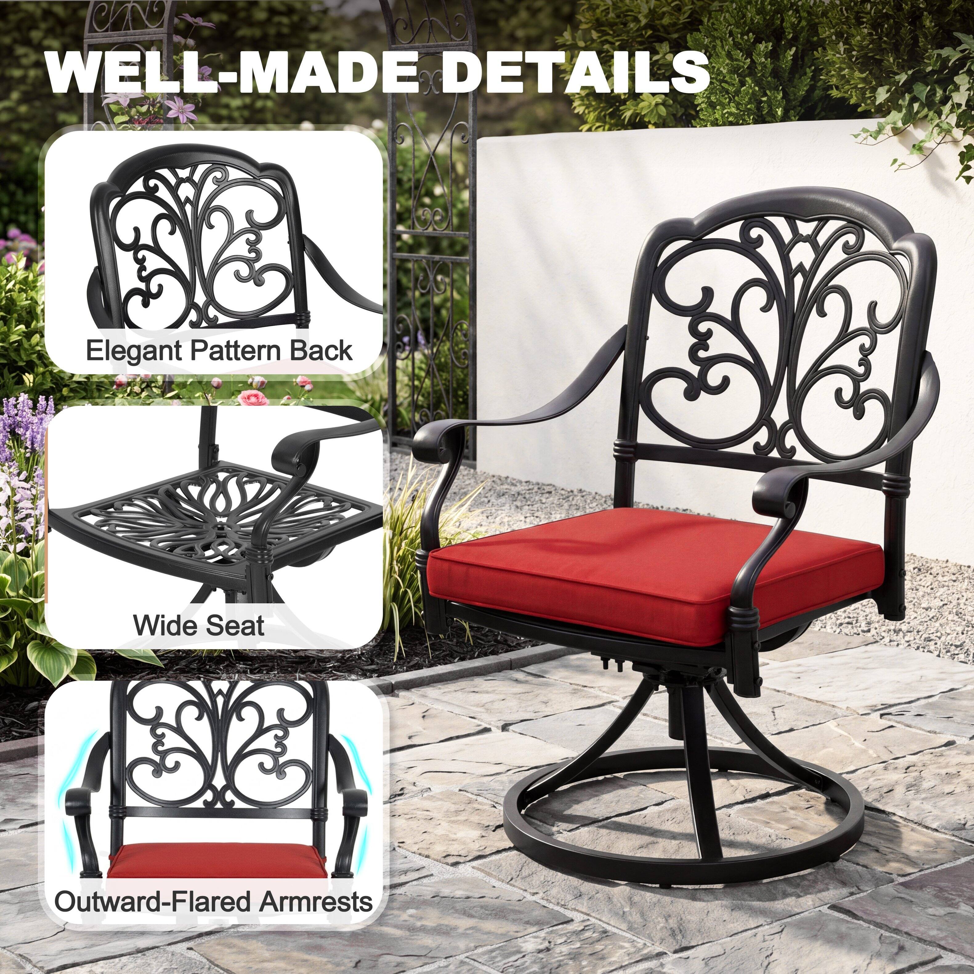 WELL-MADE DETAILS

Elegant Pattern Back

Wide Seat

Outward-Flared Armrests