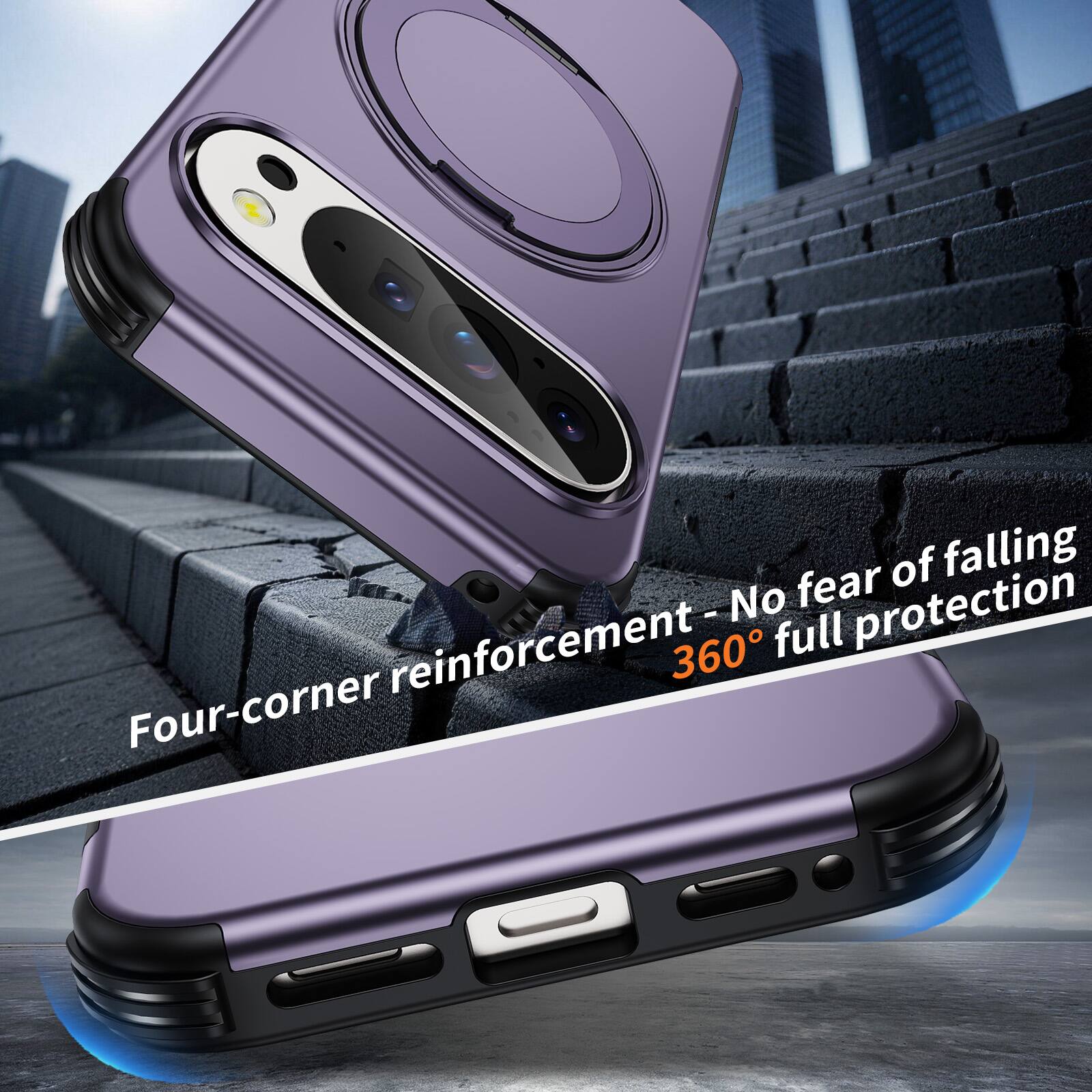 Four-corner reinforcement - No fear of falling 360° full protection