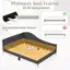 Platform Bed Frame No box spring needed Practical Embedded Design Recommended Mattress Thickness: 6"-8" X Full