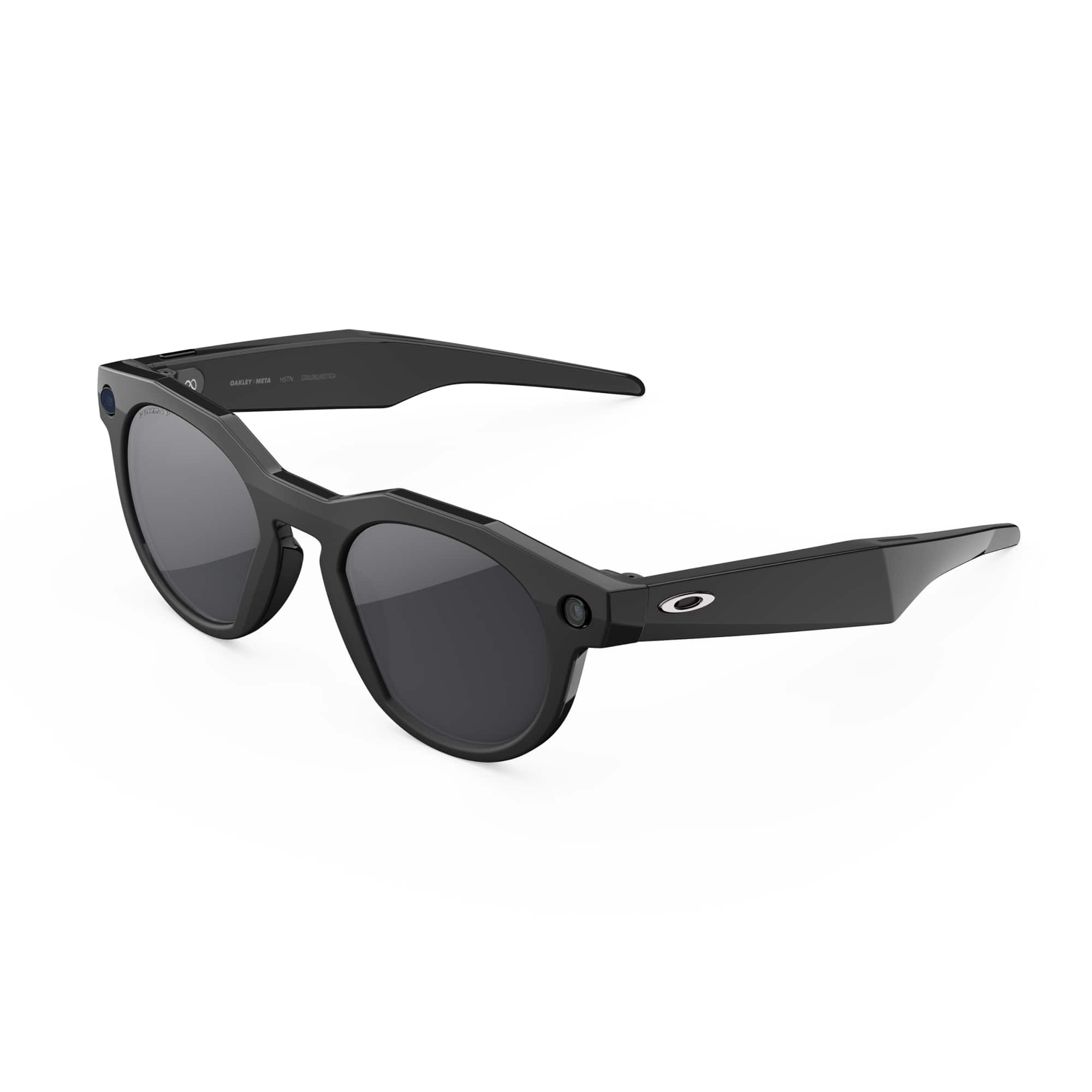 Front. Oakley Meta - HSTN glasses - Prizm Black Polarized Lenses - Black.