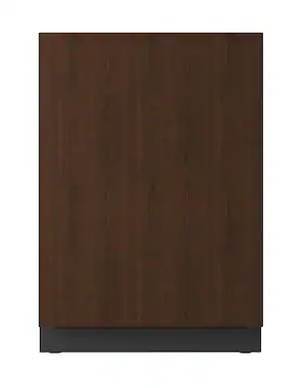 Front. U-Line - U-Line 24"W. 4.9 Cu.Ft. Built-In Compact Dual-Zone Beverage Center-Panel Ready - Integrated Solid.
