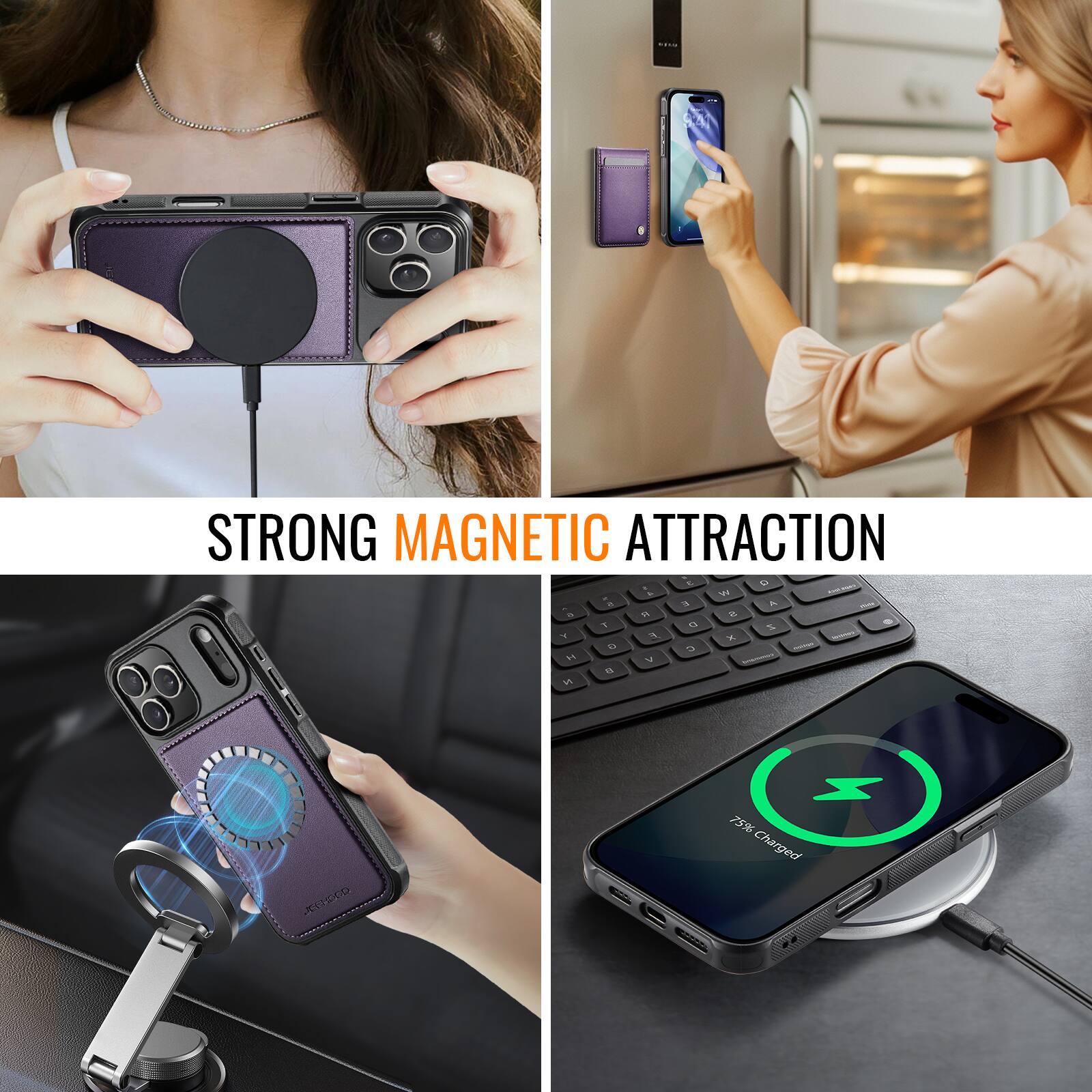 STRONG MAGNETIC ATTRACTION

75% Charged
