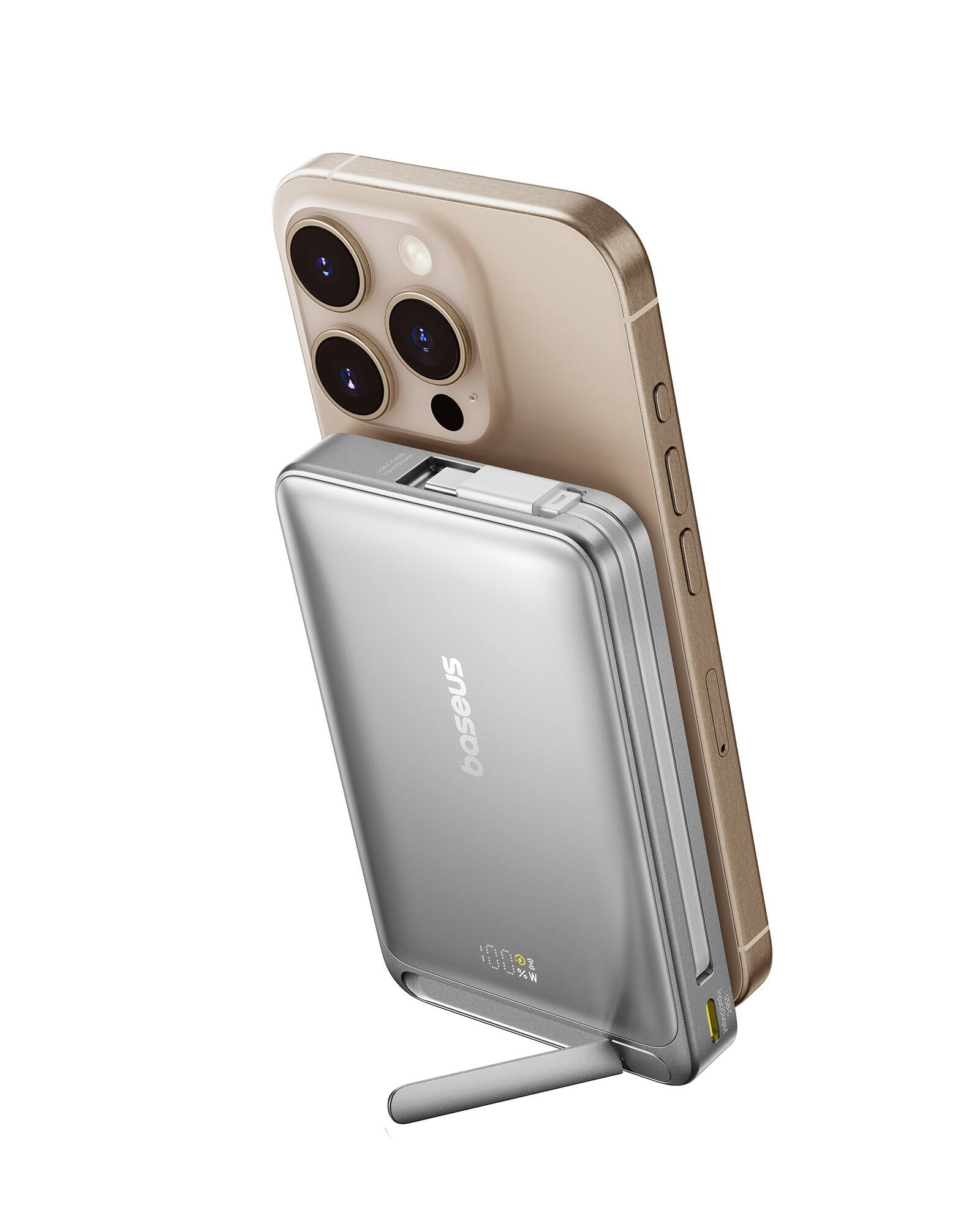 Baseus Nomos Qi2 45W Wireless Power Bank 10000mAh Magsafe Portable